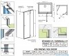 Radaway Torrenta KDJ kabina prysznicowa 80x90 prawa przejrzyste wspornik krzyżowy 133280-01-01R/1330090-01-01